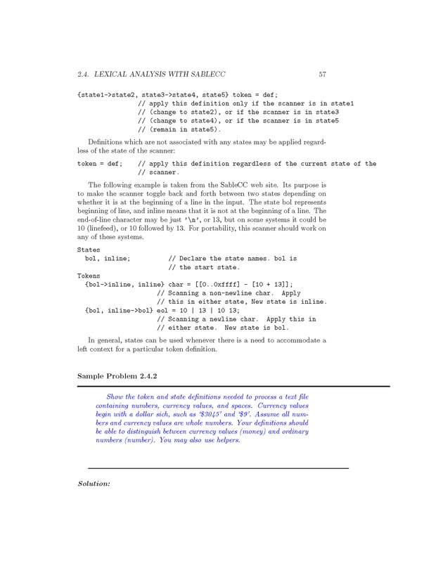 Compiler Design: Theory, Tools, and Examples - Page 57